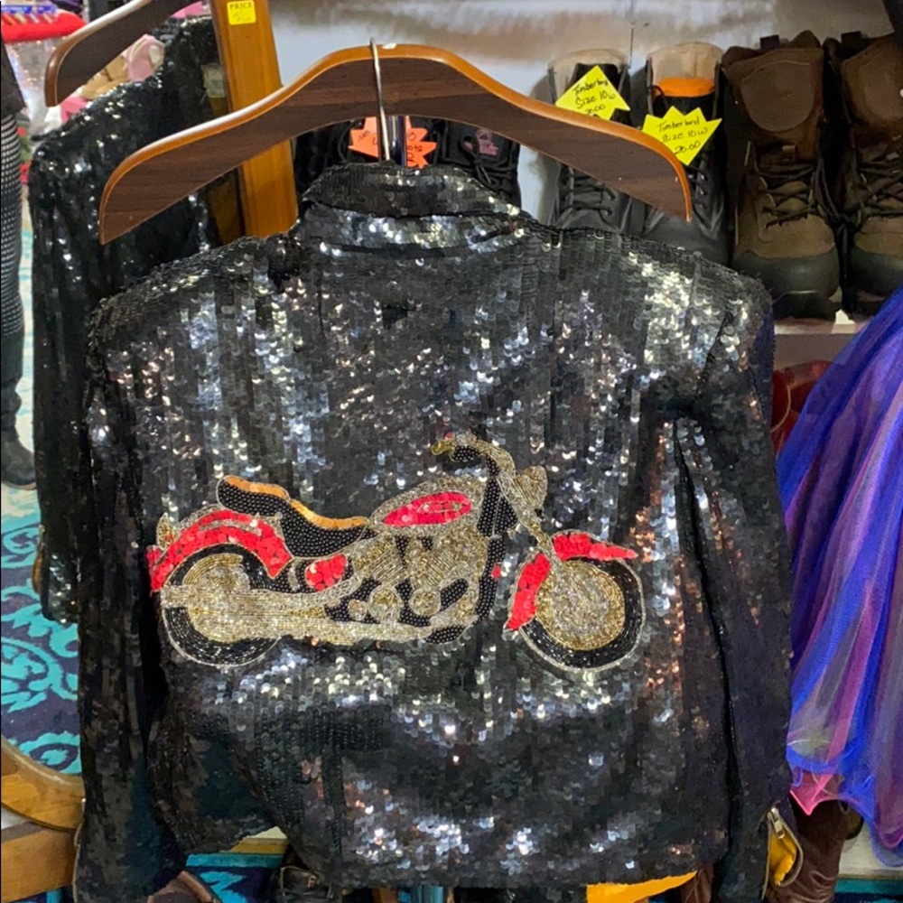 BEAUTIFUL SPARKLY MOTORCYCLE JACKET